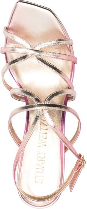 Stuart Weitzman Barelythere 145mm platform sandals Pink