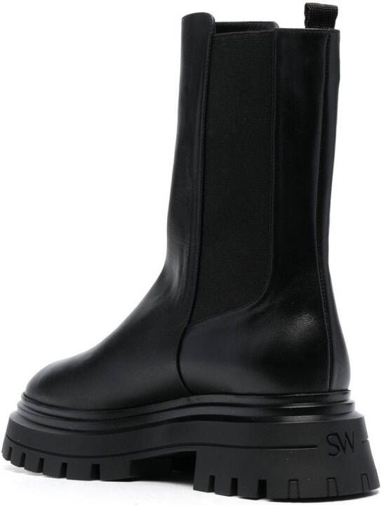 Stuart Weitzman Bedford leather ankle boots Black