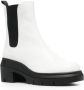 Stuart Weitzman block-heel leather Chelsea boots White - Thumbnail 2