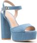 Stuart Weitzman block-heel platform sandals Blue - Thumbnail 2