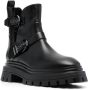 Stuart Weitzman buckle-fastening leather ankle boots Black - Thumbnail 2