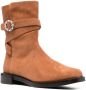 Stuart Weitzman buckled ankle boots Brown - Thumbnail 2