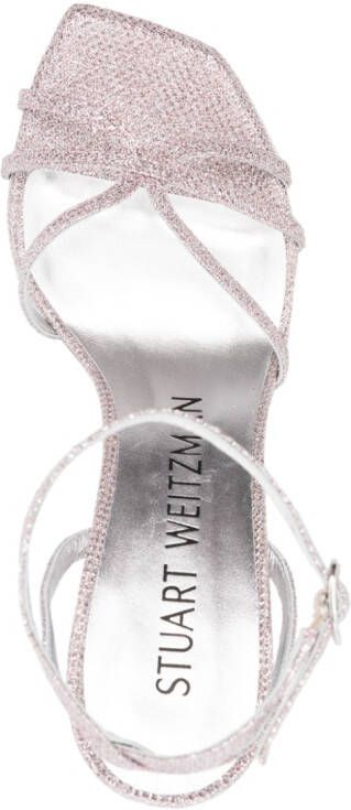 Stuart Weitzman crossover-strap buckle-fastening sandals Pink
