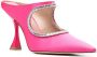 Stuart Weitzman crystal-embellished 110mm cut-out mules Pink - Thumbnail 2