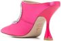 Stuart Weitzman crystal-embellished 110mm cut-out mules Pink - Thumbnail 3