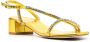 Stuart Weitzman crystal-embellished 45mm block-heel sandals Yellow - Thumbnail 2