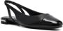 Stuart Weitzman Crystal Slingback leather ballerina shoes Black - Thumbnail 2