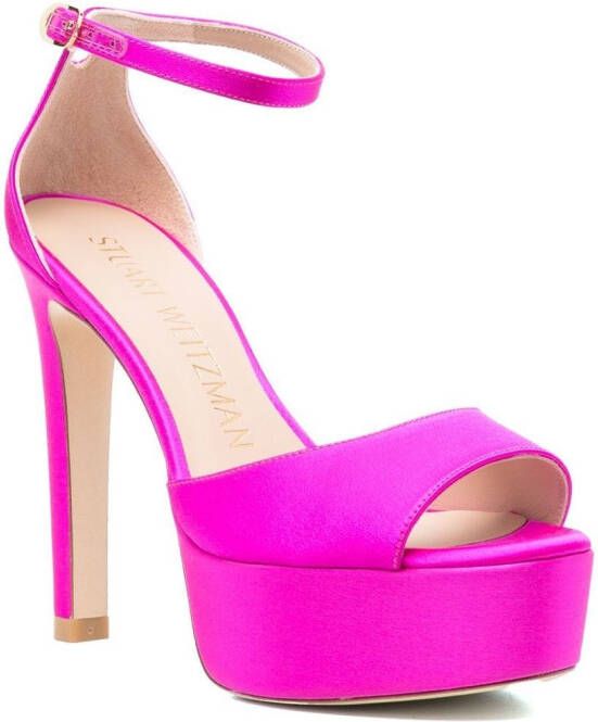 Stuart Weitzman Disco platform sandals Pink