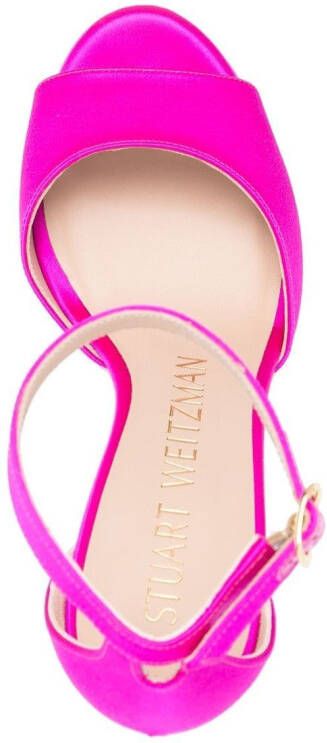 Stuart Weitzman Disco platform sandals Pink