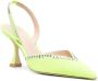 Stuart Weitzman Gemcut XCurve 85mm slingback pumps Green - Thumbnail 2