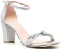 Stuart Weitzman glittered leather sandals Silver - Thumbnail 2