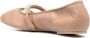 Stuart Weitzman Goldie pearl-embellished leather flats Pink - Thumbnail 3