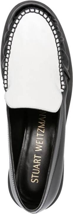 Stuart Weitzman Grayson colour-block design loafers Black