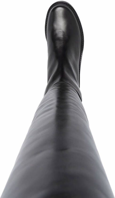 Stuart Weitzman knee-high flat boots Black