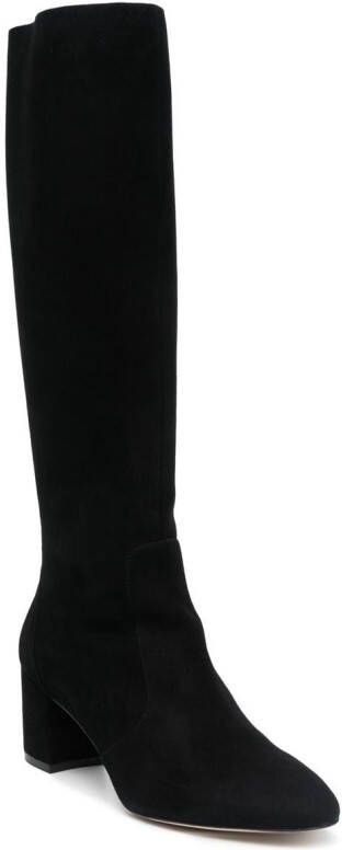 Stuart Weitzman knee-length leather boots Black