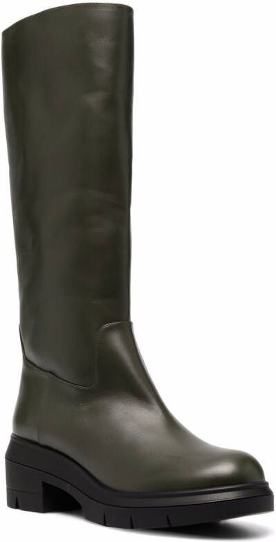 Stuart Weitzman knee-length leather boots Brown