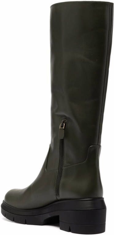Stuart Weitzman knee-length leather boots Brown