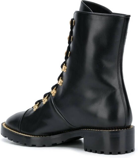 Stuart Weitzman Kolbie lace-up boots Black