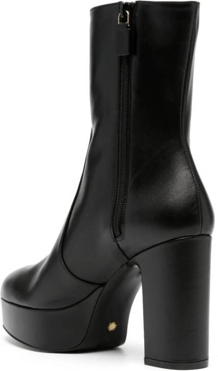 Stuart Weitzman Lala 110mm zip-up leather boots Black