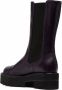 Stuart Weitzman leather mid heel chelsea boots Purple - Thumbnail 3