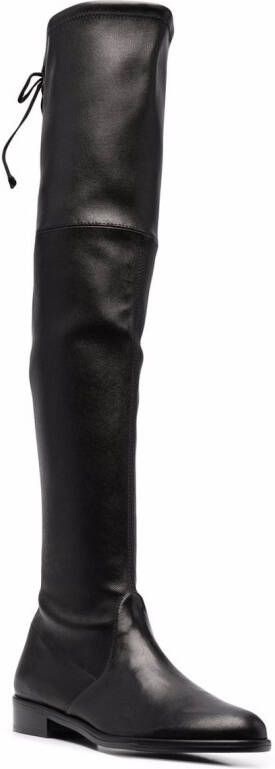 Stuart Weitzman Lowland 30mm thigh-high boots Black