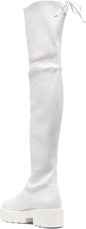 Stuart Weitzman Lowland thigh-length boots White