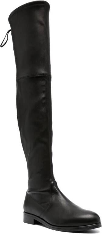 Stuart Weitzman Lowland Ultralift 50mm over-the-knee leather boots Black