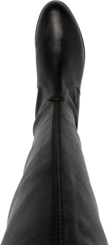 Stuart Weitzman Lowland Ultralift 50mm over-the-knee leather boots Black