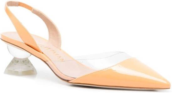 Stuart Weitzman Lucite Sculpt pumps Orange