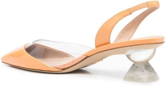 Stuart Weitzman Lucite Sculpt pumps Orange