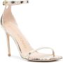 Stuart Weitzman metallic-effect snakeskin-effect sandals Yellow - Thumbnail 2