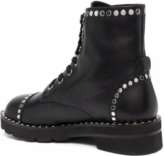 Stuart Weitzman Mila Lift studded boots Black