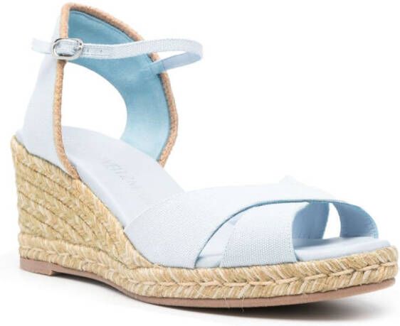 Stuart Weitzman Mirela II 80mm wedge espadrilles Blue