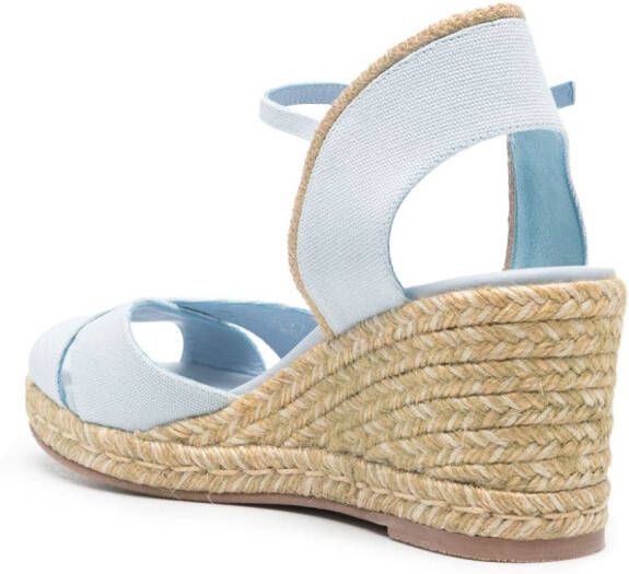 Stuart Weitzman Mirela II 80mm wedge espadrilles Blue