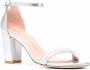 Stuart Weitzman Nearly Nude 80mm faux-pearl sandals Grey - Thumbnail 2