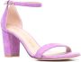 Stuart Weitzman Nearly Nude suede sandals Purple - Thumbnail 2