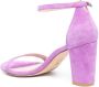 Stuart Weitzman Nearly Nude suede sandals Purple - Thumbnail 3