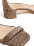 Stuart Weitzman Nearlynude 35mm leather sandals Gold - Thumbnail 4