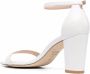 Stuart Weitzman Nearlynude 80mm block-heel sandals White - Thumbnail 3