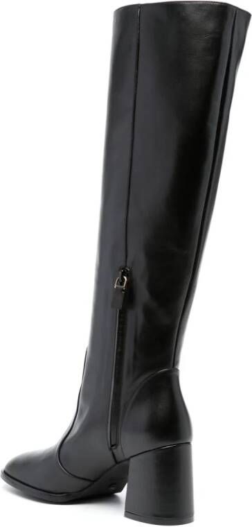 Stuart Weitzman Nola 80mm leather knee-high boots Black