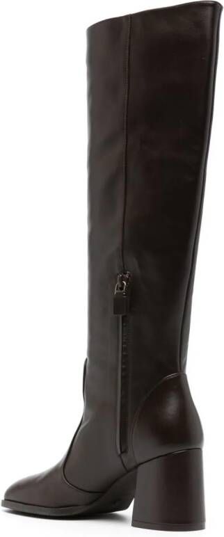 Stuart Weitzman Nola smooth-leather knee-high boots Brown