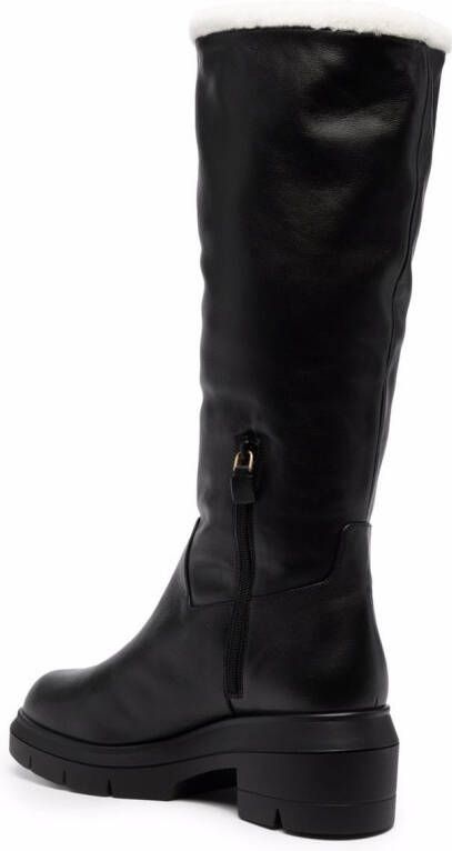 Stuart Weitzman Norah leather boots Black