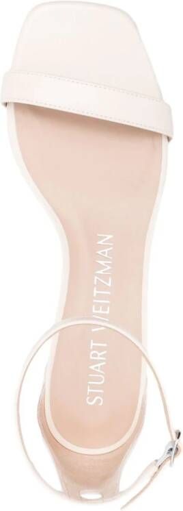 Stuart Weitzman Nudist Curve leather sandals Neutrals