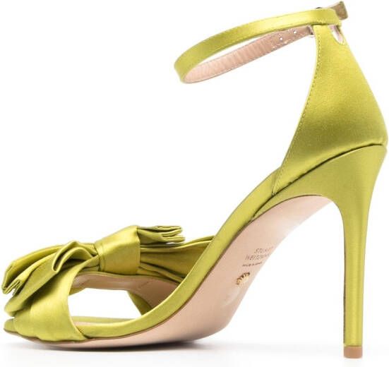 Stuart Weitzman Nudistcurve Loveknot 110mm sandals Green