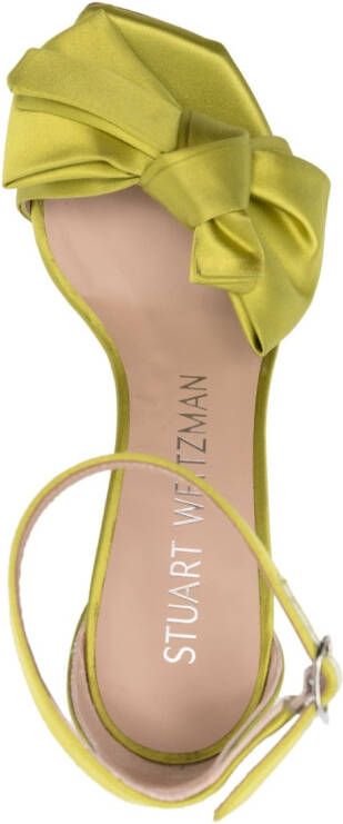 Stuart Weitzman Nudistcurve Loveknot 110mm sandals Green