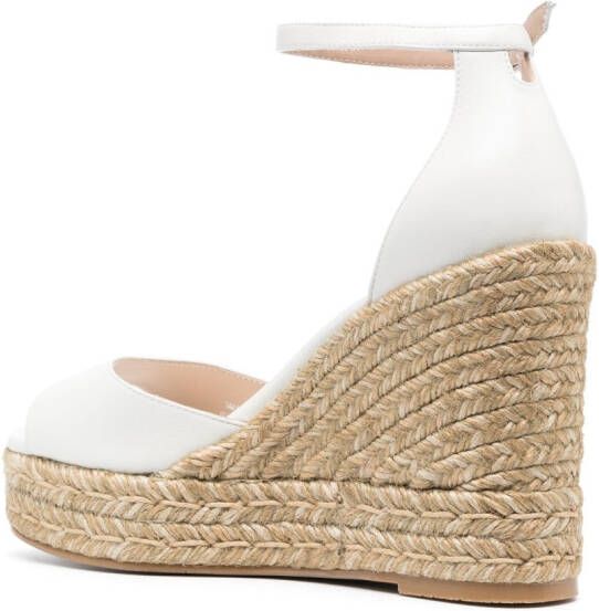 Stuart Weitzman NudistCurve wedge espadrilles White