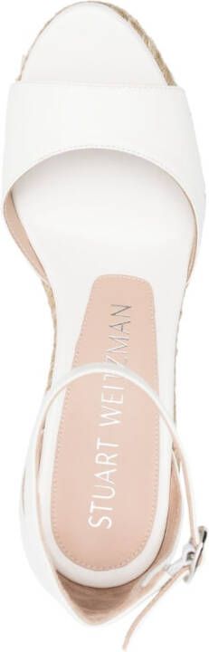 Stuart Weitzman NudistCurve wedge espadrilles White