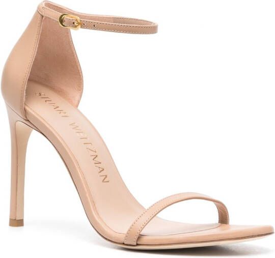 Stuart Weitzman Nudistsong 115mm leather sandals Neutrals