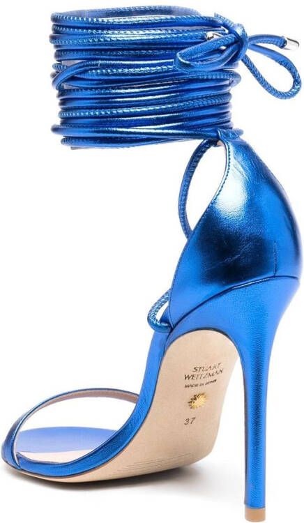 Stuart Weitzman Nudistwrap 110mm stiletto sandals Blue