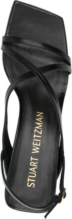 Stuart Weitzman Oasis 50mm leather sandals Black